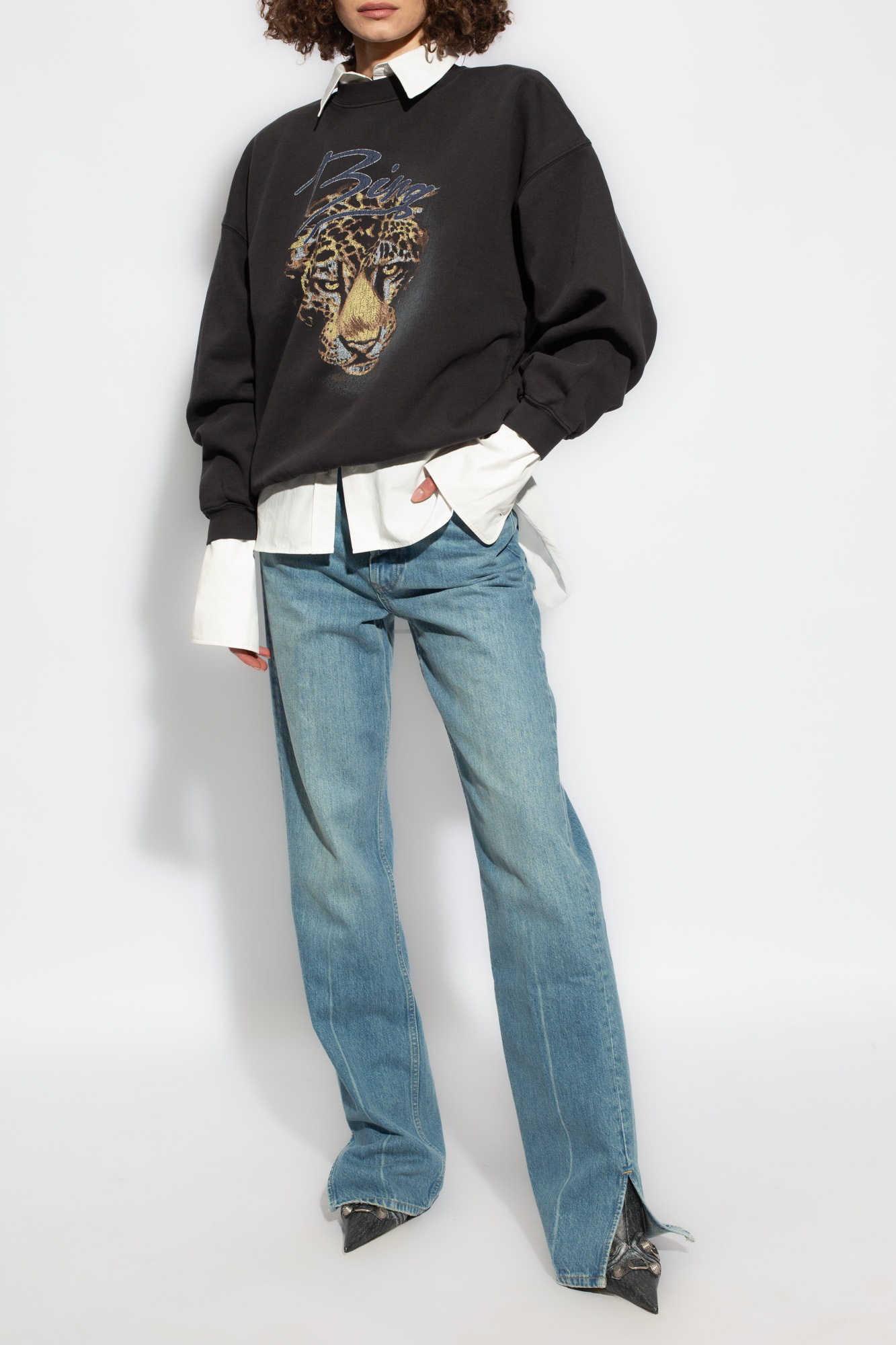 Anine Bing Harvey sweatshirt with print Women s Clothing Vitkac